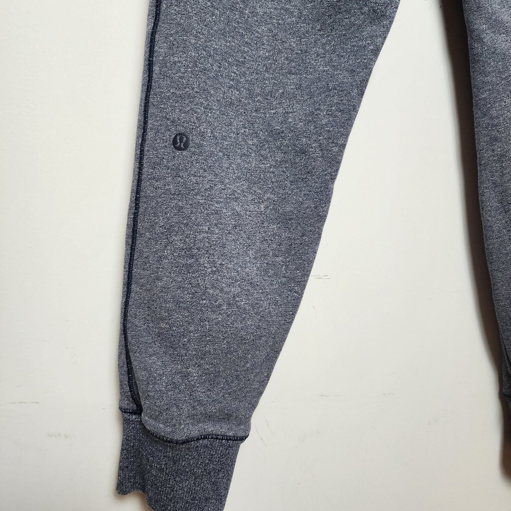 Lululemon Heathered Navy Blue Drawstring Jogger Sweatpants Size 8 - Picture 9 of 10